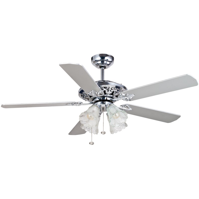 MT.EDMA 52in SUPRA Ceiling Fan Dekoratif (Silver/Blue) + Lampu Hias