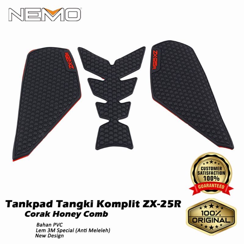 Tankpad tangki karet ninja 250 fi & ninja 250 fi 2018 original nemo
