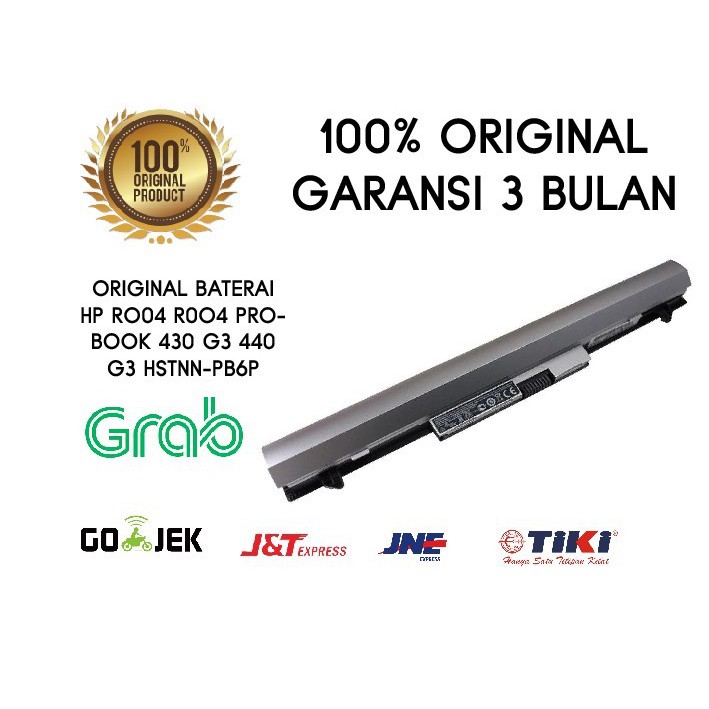 Baterai Laptop HP ProBook 430 G3 HP 440 G3 RO04 RO06XL HSTNN-PB6P ORIginal