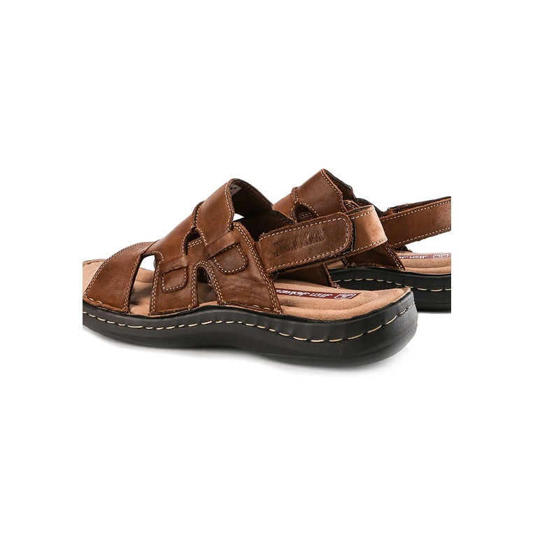 SANDAL CASUAL JIM JOKER PRIA ORIGINAL SLINGBACK KULIT COKLAT JJ05