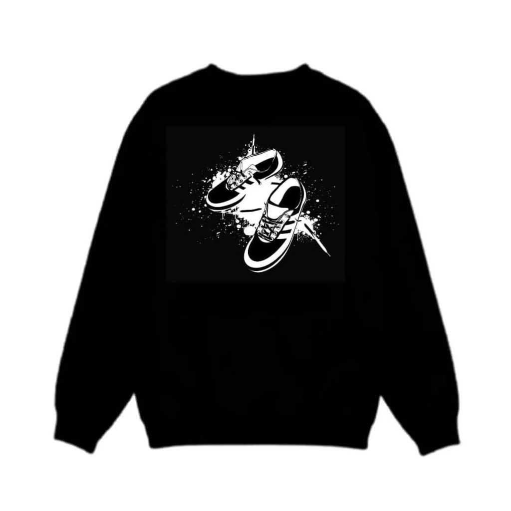 CREWNECK BLACK SERIES SIZE M - XXL SWEATER UNISEX - SWEATER LUCU PREMIUM