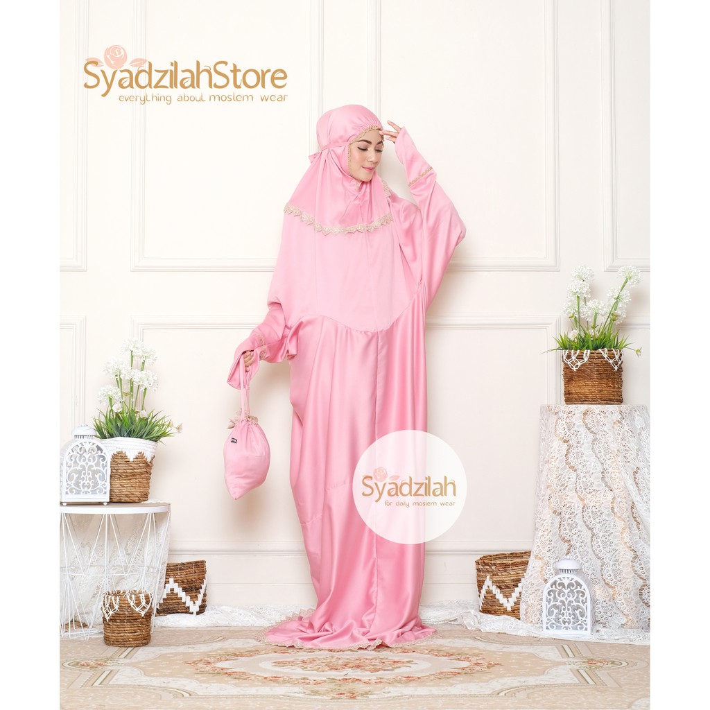 SYADZILAH - Mukena Terusan Dewasa Daily syadzilah Renda Mewah