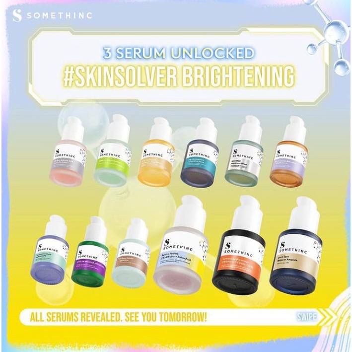 SOMETHINC REVIVE POTION 3% Arbutin + Bakuchiol Lemonade Waterless Vitamin C Dark Spot Dark Spot Reducer Ampoule 2% BHA Salicylic Acid 60% Vita Propolis  1% Pure RetinoL 3% Astaxanthin + Chlorelina Skin Defender Bakuchiol + COQ10 Resurrect