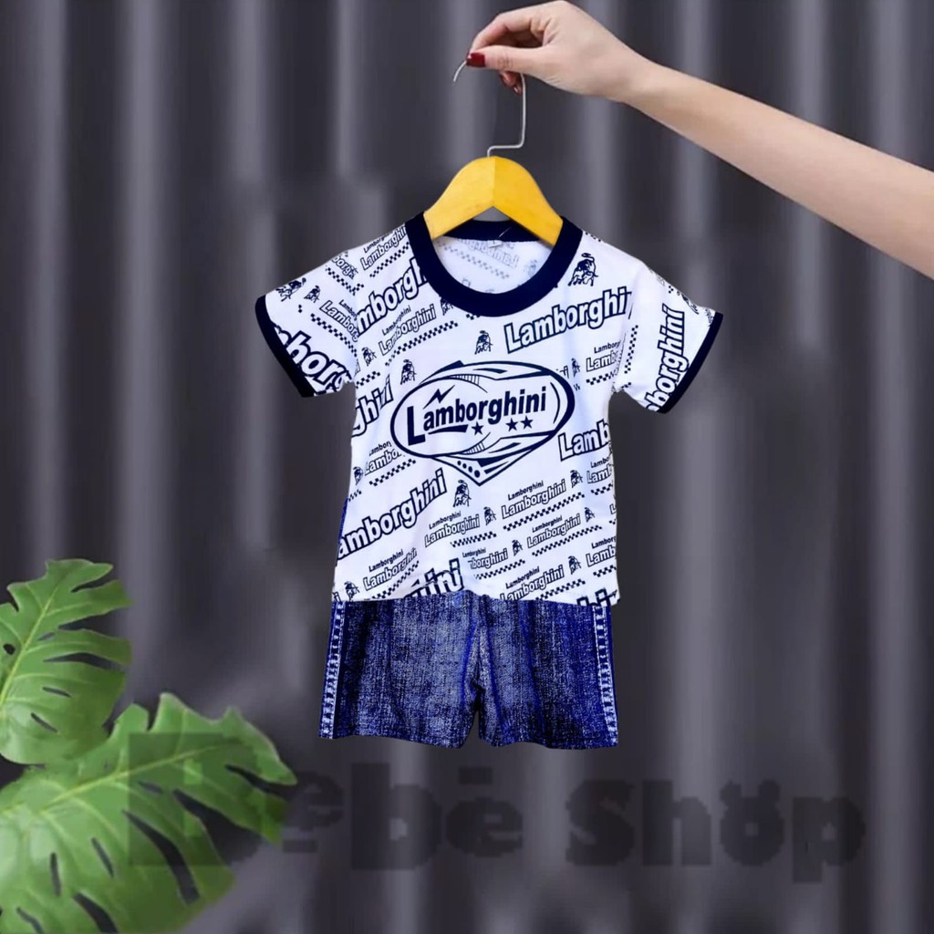 Setelan Baju Anak  Bayi Lamborgini Size S M L