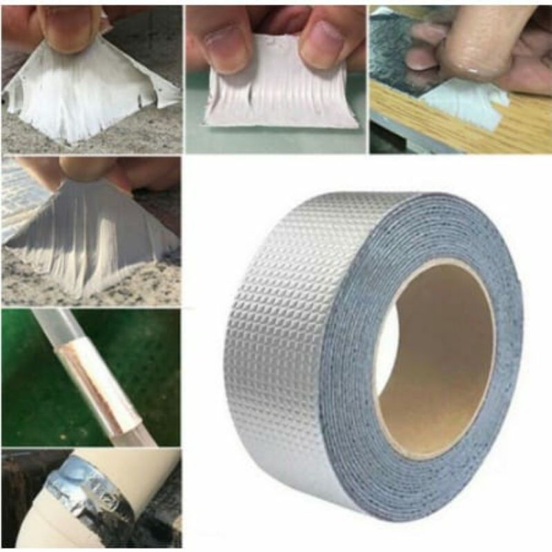 Lakban Aluminum Foil Tape Aluminum Foil Anti Bocor Api Serbaguna