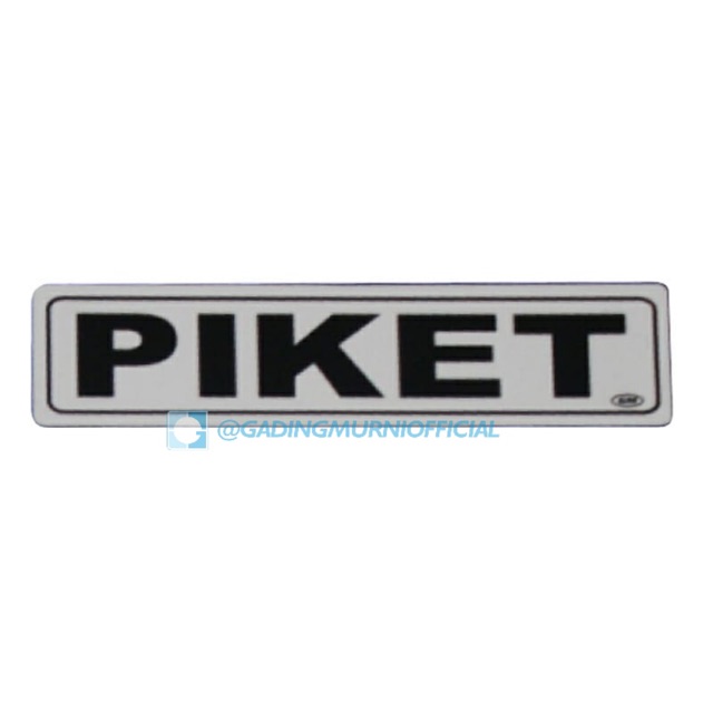 

GM LABEL KECIL PIKET