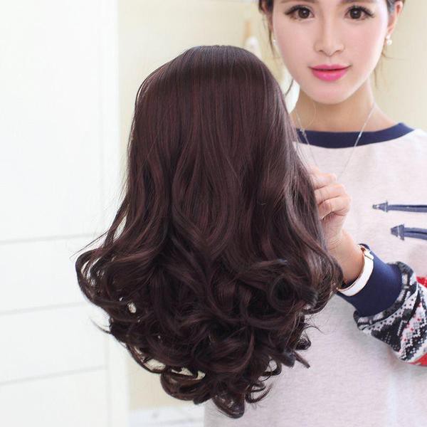 halfwig curly pendek 45cm