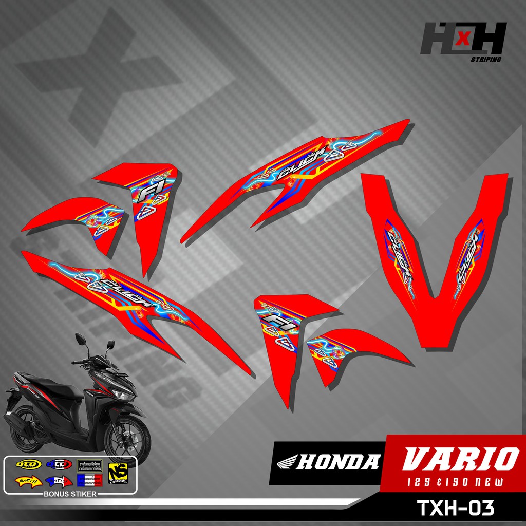 Sticker Striping Stiker Lis Variasi Vario 125/150 NEW Thailand Thailook Mothai 03