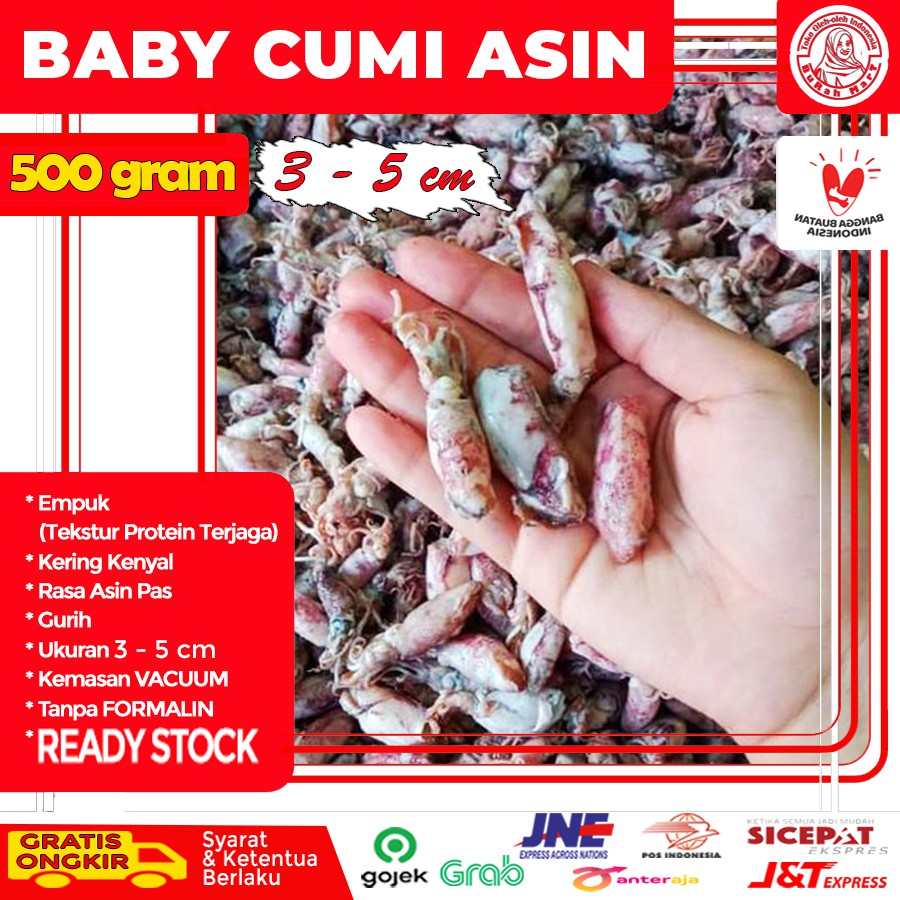

Baby Cumi Asin | Sotong Asin | Cumi Asin Baby Enak Empuk Sehat Tanpa Formalin Murah Premium 500 Gra