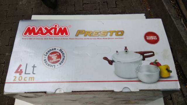 Maxim Presto 4L Alat presto Produk Terbaik Termurah Garansi Automatic Pressure Presto