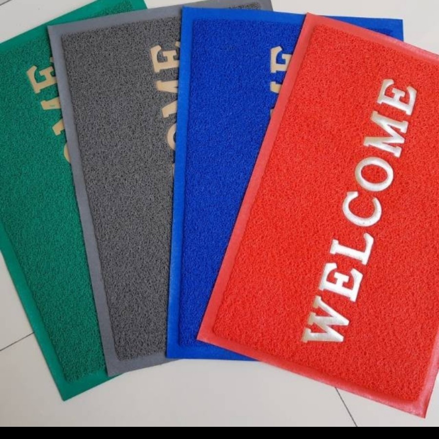 Keset Welcome Bihun Mie Anti Slip Mat Kamar Mandi Dekorasi Interior ok