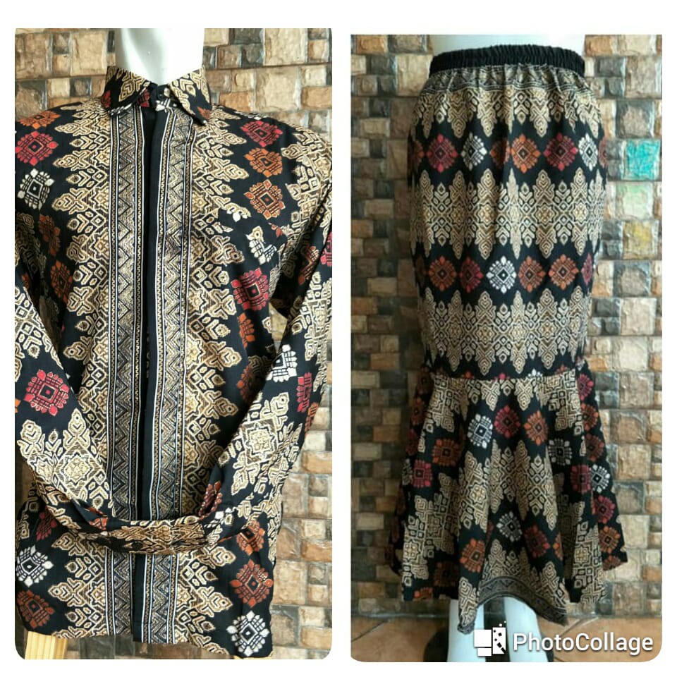 Rok  Mermaid Rok Duyung batik dan hem panjang pria modis