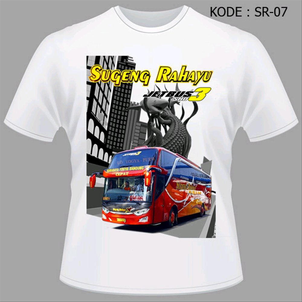 Kaos Bis Anak dan Dewasa - Kaos Bus Sugeng Rahayu Jetbus3 Shd Cepat