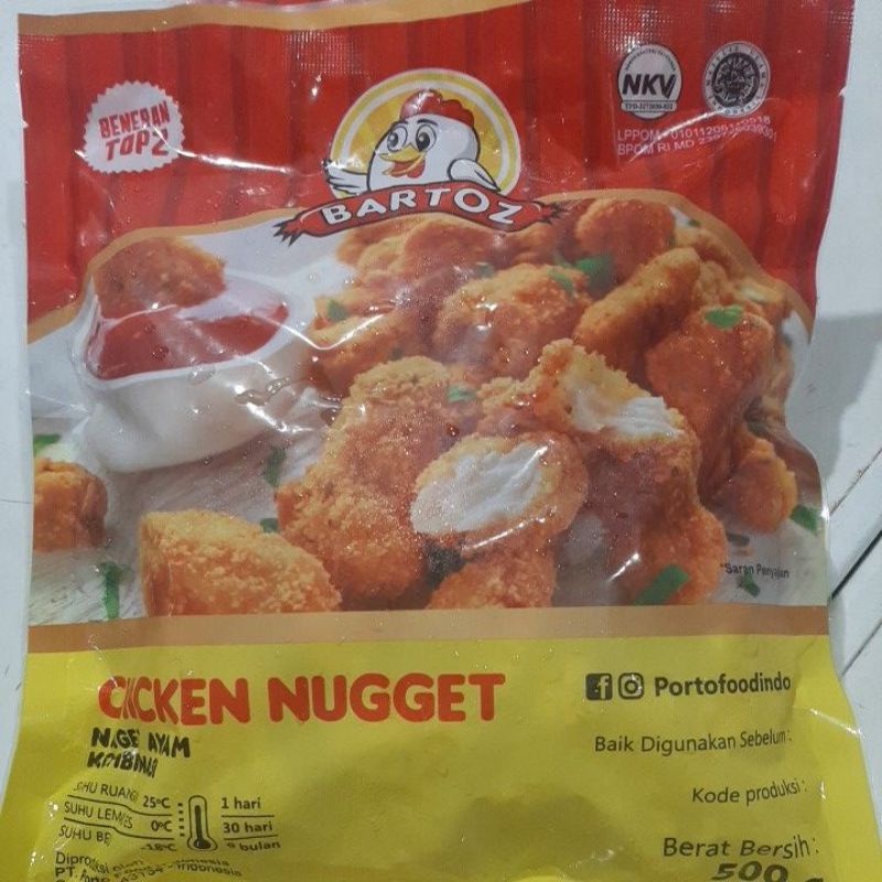 

Nuget ayam Bartoz 500 gram