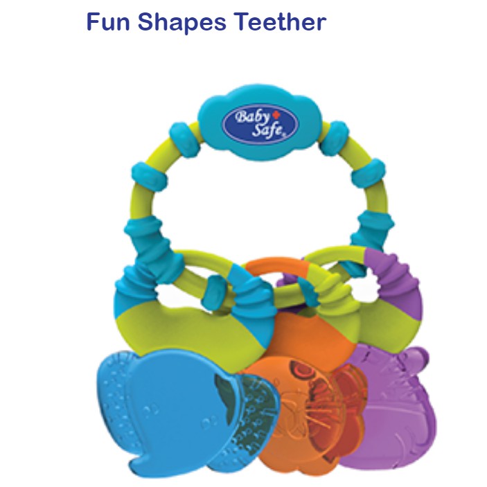 Baby Safe Gigitan Bayi Aneka Bentuk Lucu Fun Shapes Teether TT011