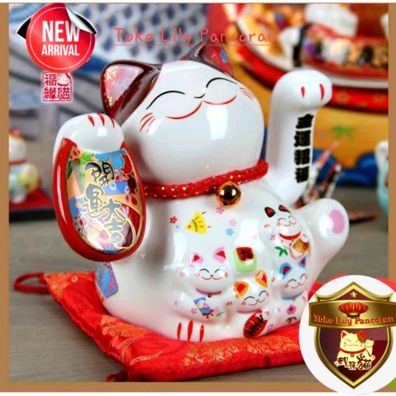 Kucing Keramik / Lucky Cat Keramik / Maneki Neko Keramik