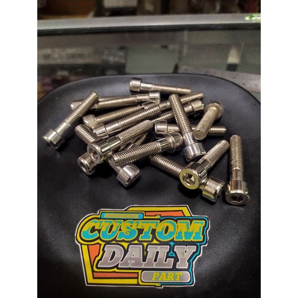 baut L drat 12 stainless panjang drat 4 cm