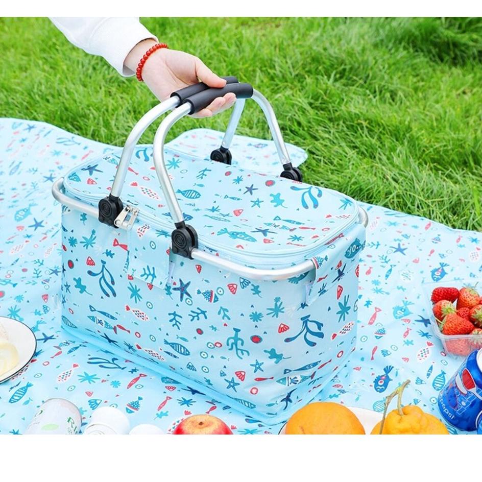 Get Product Tas piknik Keranjang Piknik Tas Makanan cooler bag 22liter Tas bekal