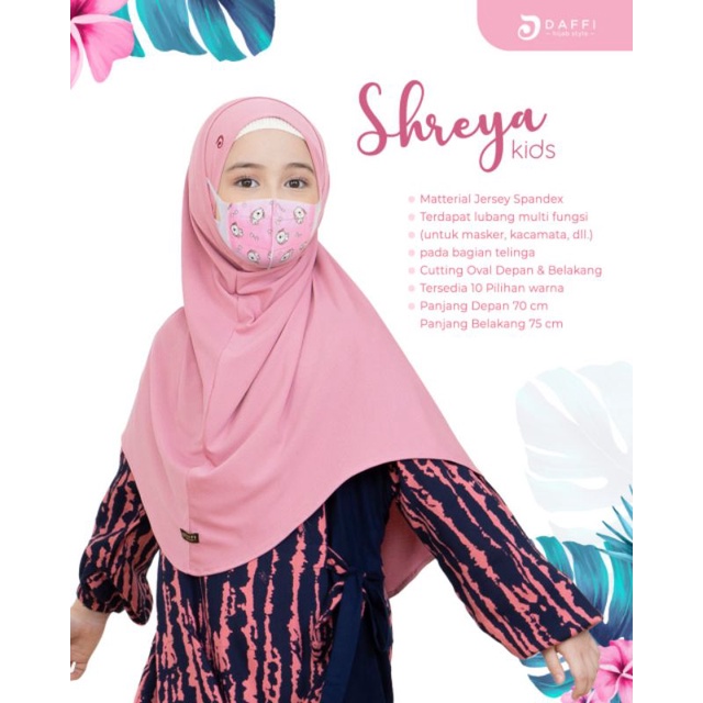 new produk jilbab anak daffi shreya II shreya kids