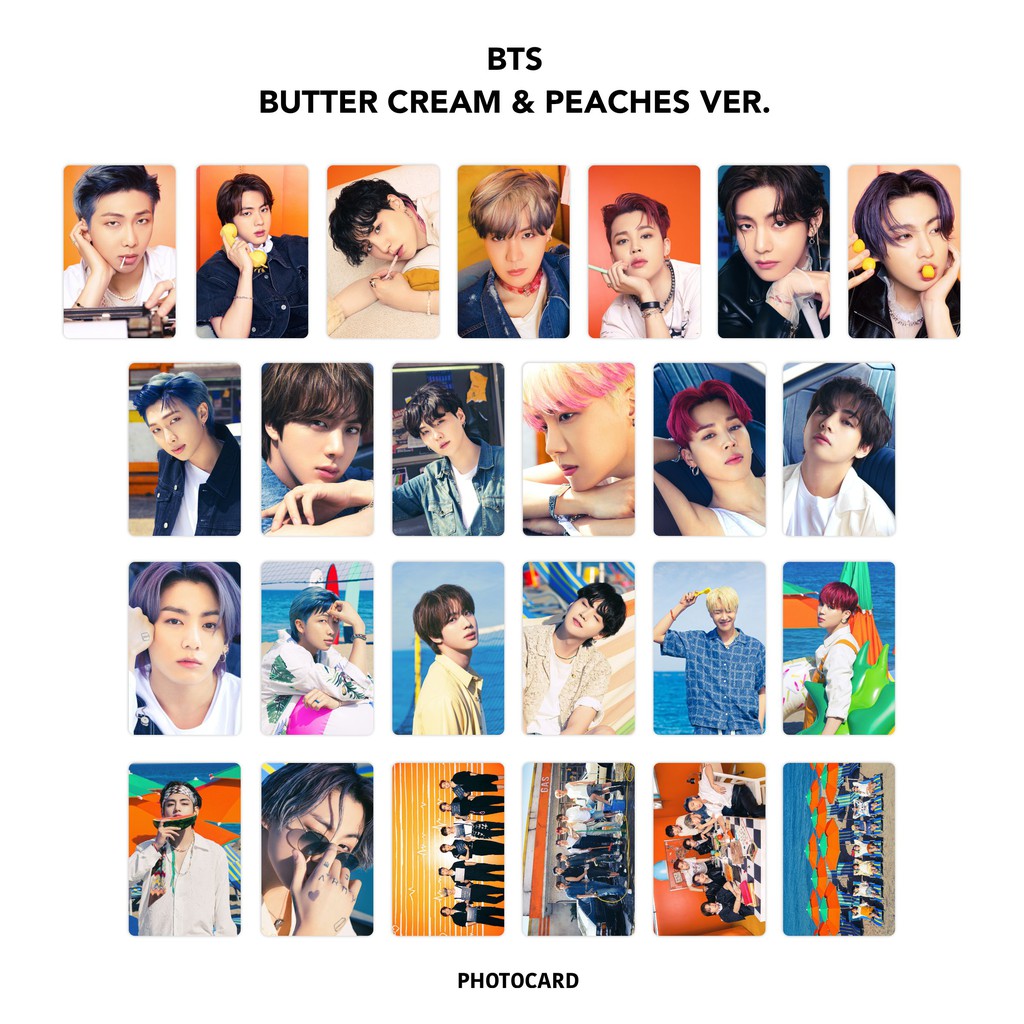 Photocard BTS Butter Cream &amp; Peaches Version