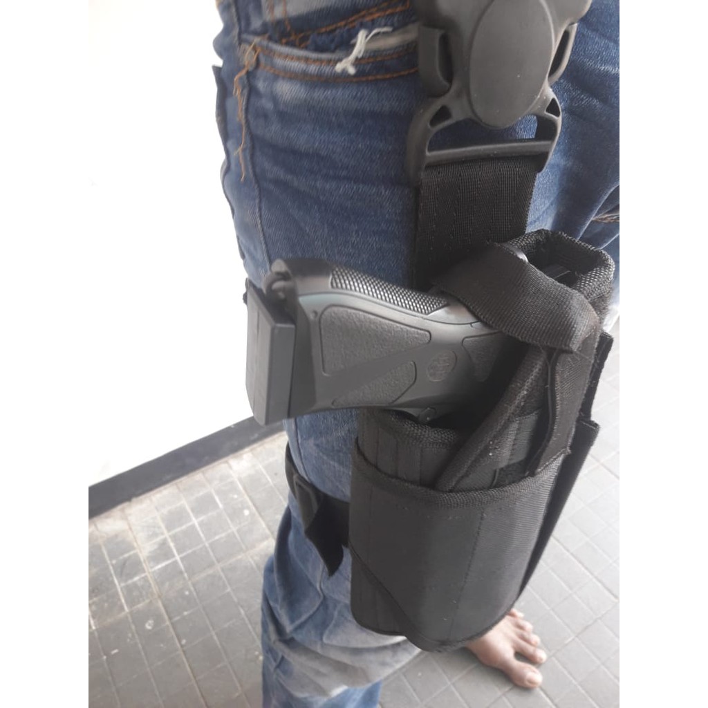 SepatuKantorDInas Holster Paha tactical army woodland ada tmp mag