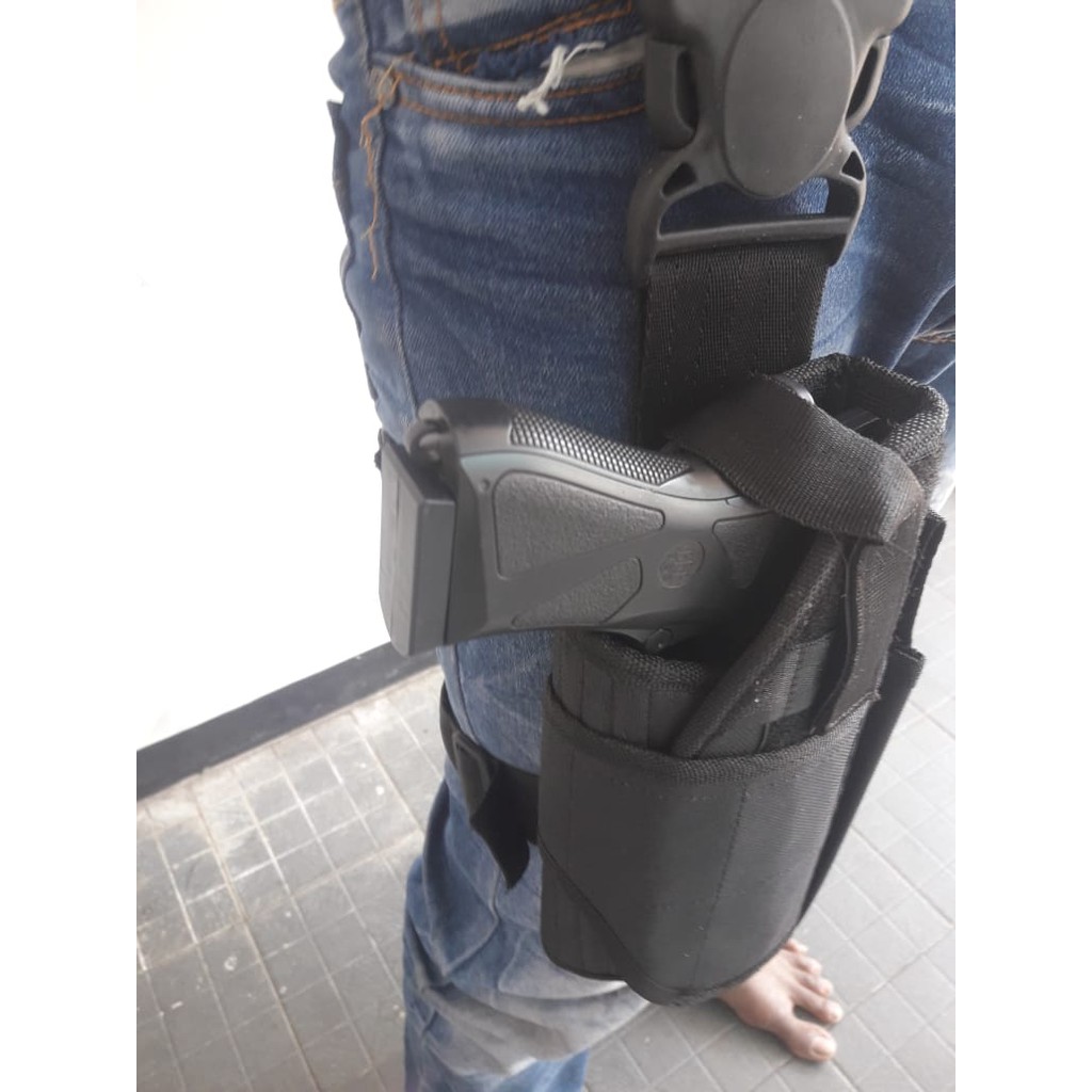 RPM PROMO HOLSTER PAHA Holster Paha dengan Mag Magasen KODE02