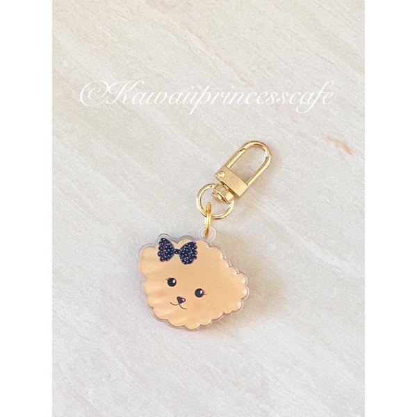 Kawaiiprincesscafe - Keychain Apricot Poodle Chanel