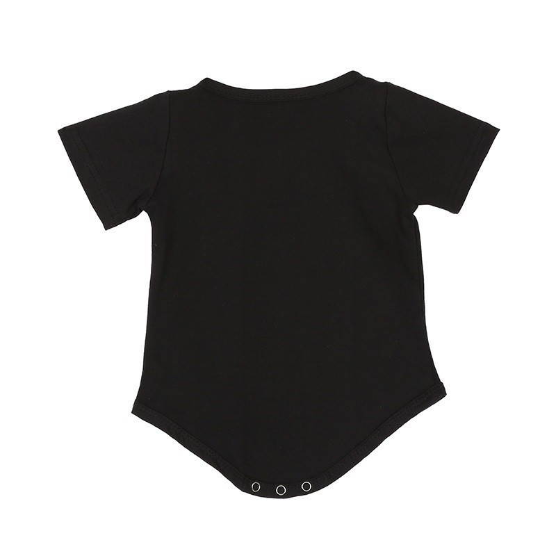 Kaos Jumper Bayi 0 - 6 Bulan IMPORT Unisex LOVE Size SML- Baju Kaos Jumper Bayi HITAM Bahan Nyaman - Jumper Anak BayI