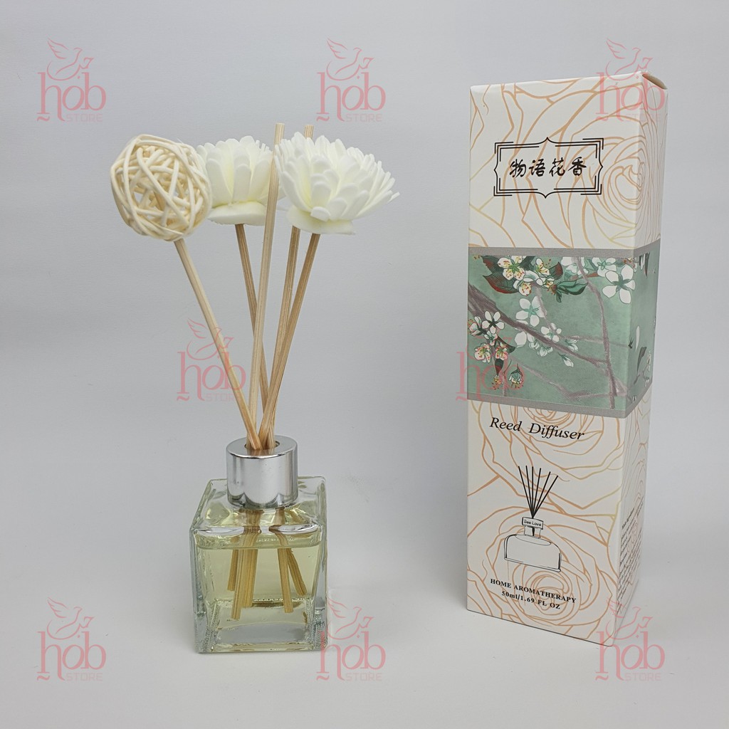 Parfum Pengharum Ruangan Aroma Reed Diffuser Aromatherapy Stick Rotan Taffware 50ml-1