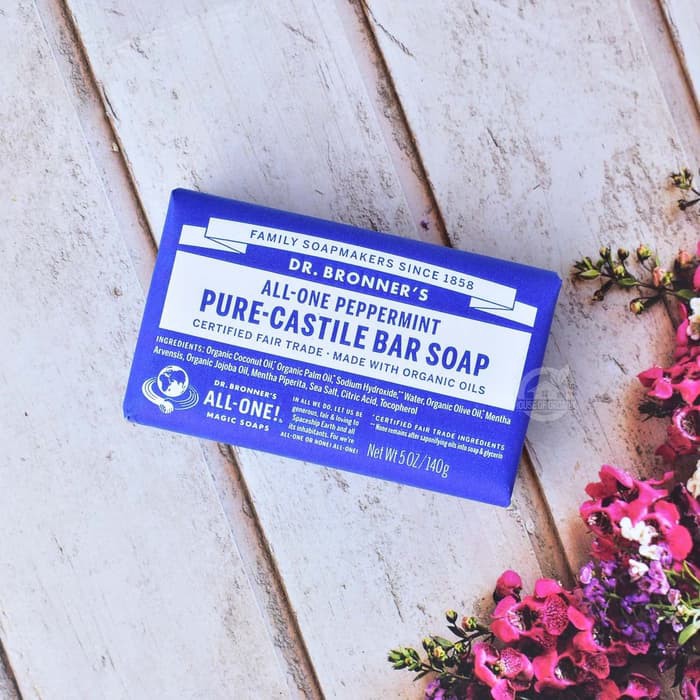Promo Dr. Bronners Peppermint Pure-Castile Bar Soap Terjamin
