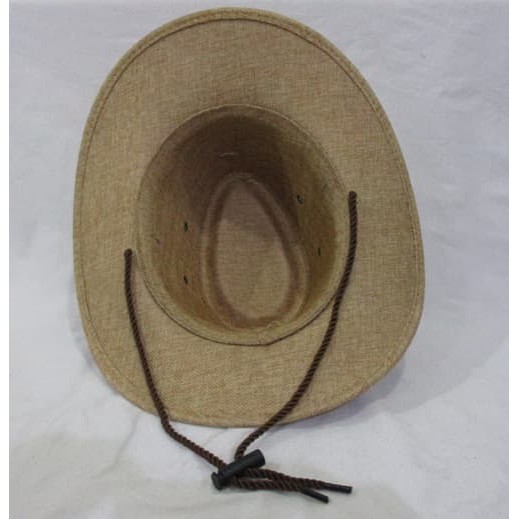 Topi Cowboy Amerika Laken Kanvas TALI Remaja Dewasa **
