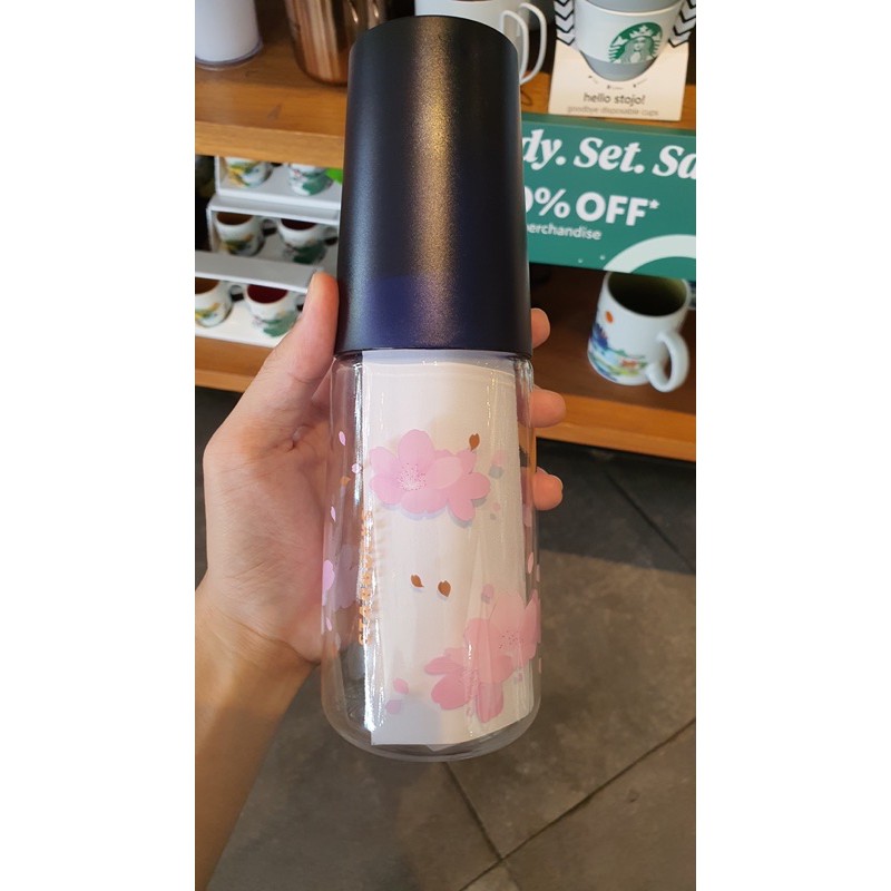 Tumbler Starbucks Sakura Blossoms 2021 - dengan gelas