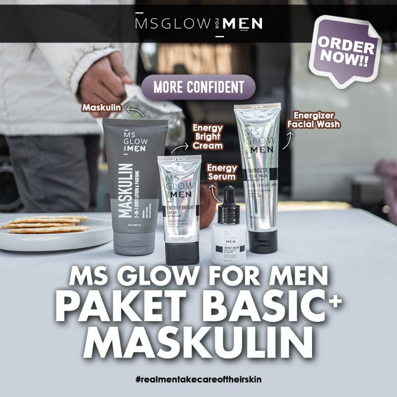PAKET BASIC MASKULIN MS GLOW FOR MEN