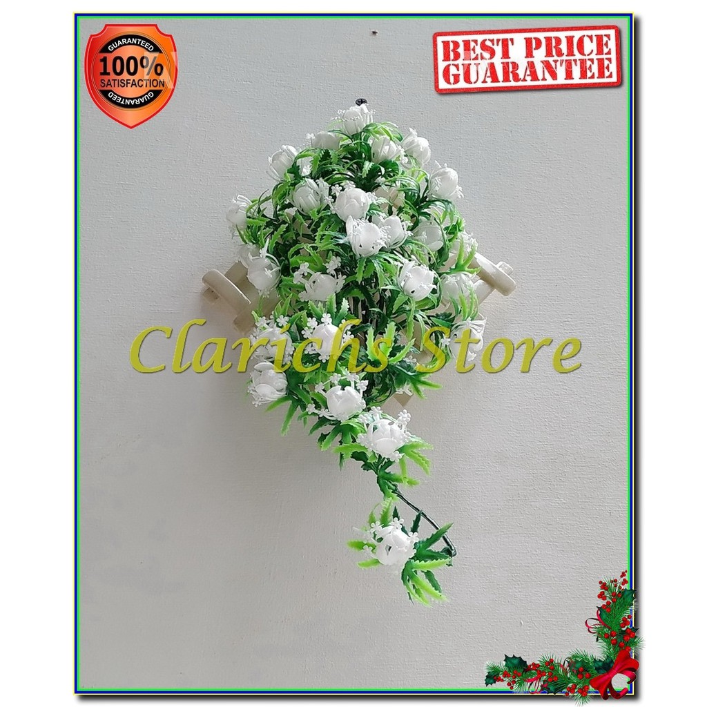Rambat Bunga Karmila Pretty - Hiasan Bunga Plastik Dinding Pajangan Interior Rumah Kantor Terbaik-7