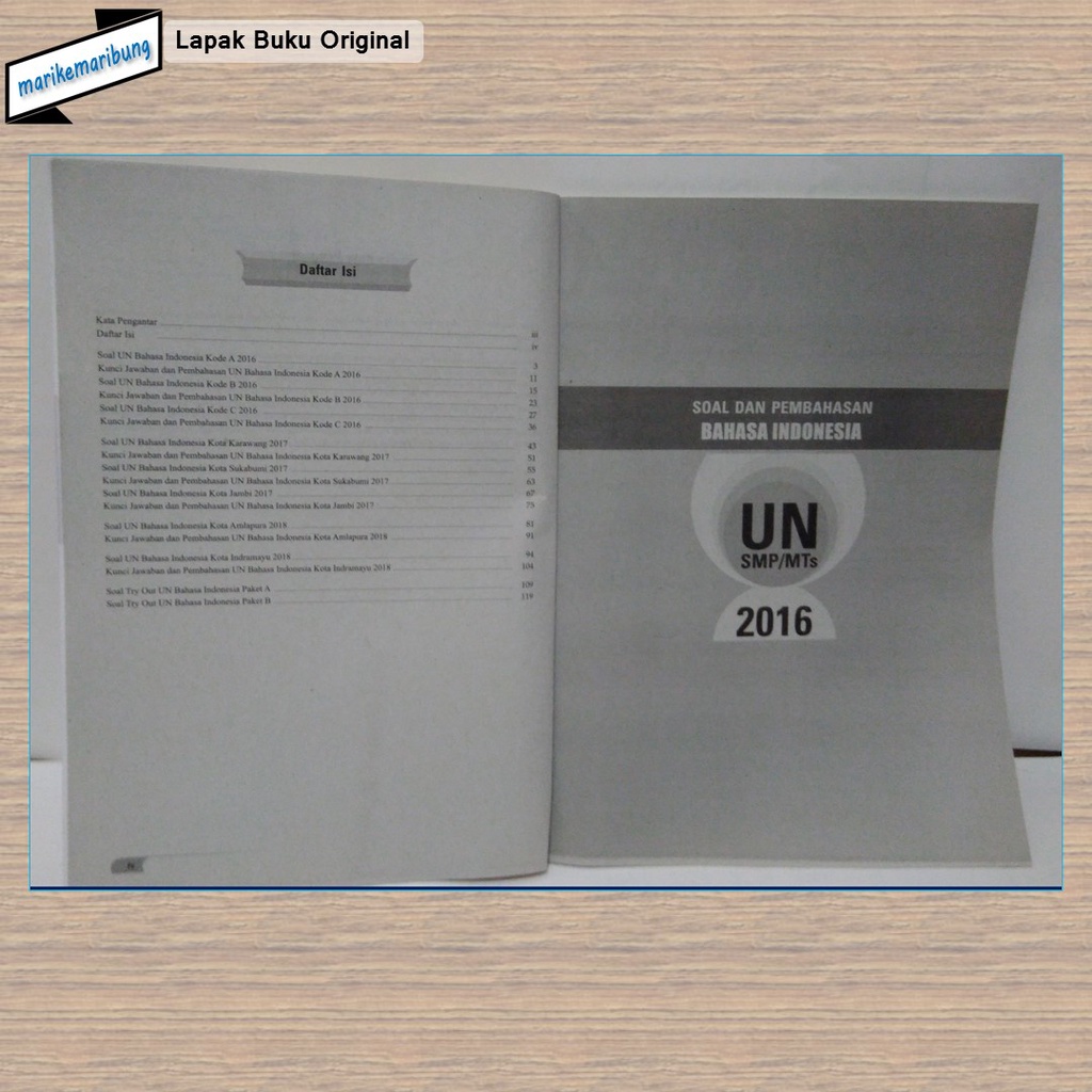Buku Kumpulan Soal UN Bahasa Indonesia SMP 2019-1