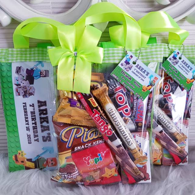 

Souvenir Ulang Tahun/Paket Snack Ultah/Souvenir Birthday/Souvenir Sekolah/Snack Ultah