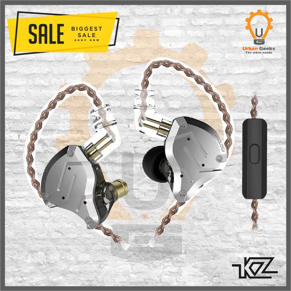 In Ear Earphone Knowledge Zenith KZ ZS10 PRO Original With Mic Alt ZST ZS3 ED12 ZS6 - PRO