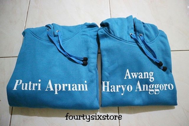 Jaket hoodie jumper couple custom