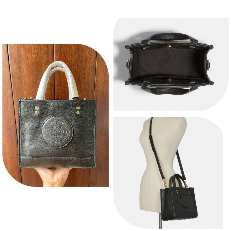coach dempsey tote 22 black