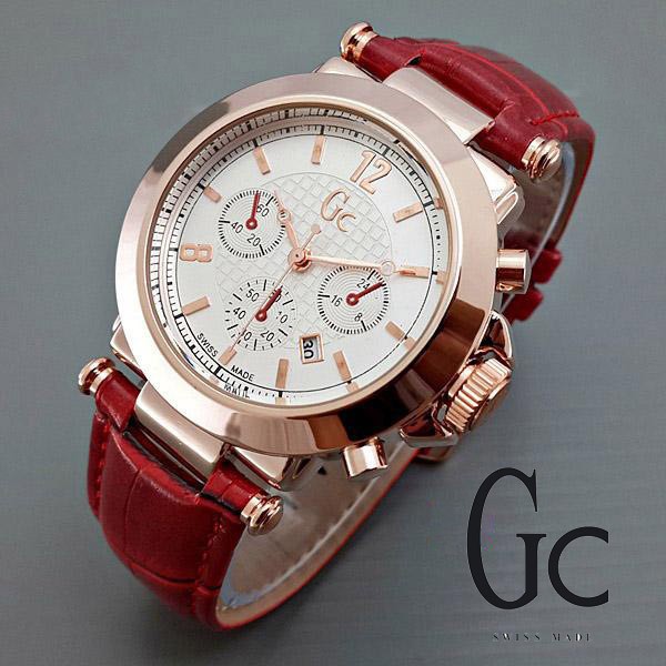 Jam Tangan GC Guess Collection Chrono Variasi Kulit Hitam