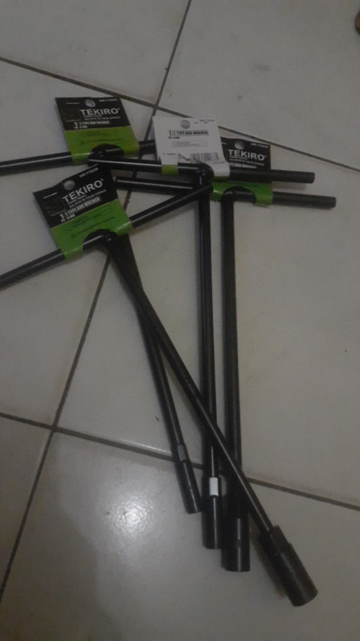 Tekiro Paket 4pc Kunci Sock T Ukuran 8-10-12-14mm / Kunci T Tekiro