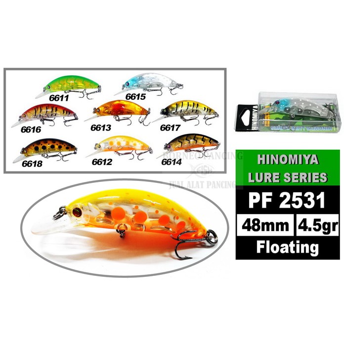 Hinomiya Lure PF 2531-48mm-4.5gr dan PF 2532-65mm
