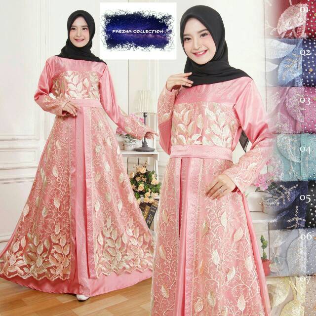 Gamis saten bridal