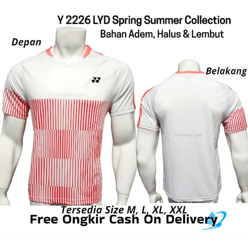 [COD] SUPPLIER KAOS BADMINTON PREMIUM | GUDANG BAJU BULUTANGKIS YONEX LYD Y 2226 | JERSEY OLAHRAGA M