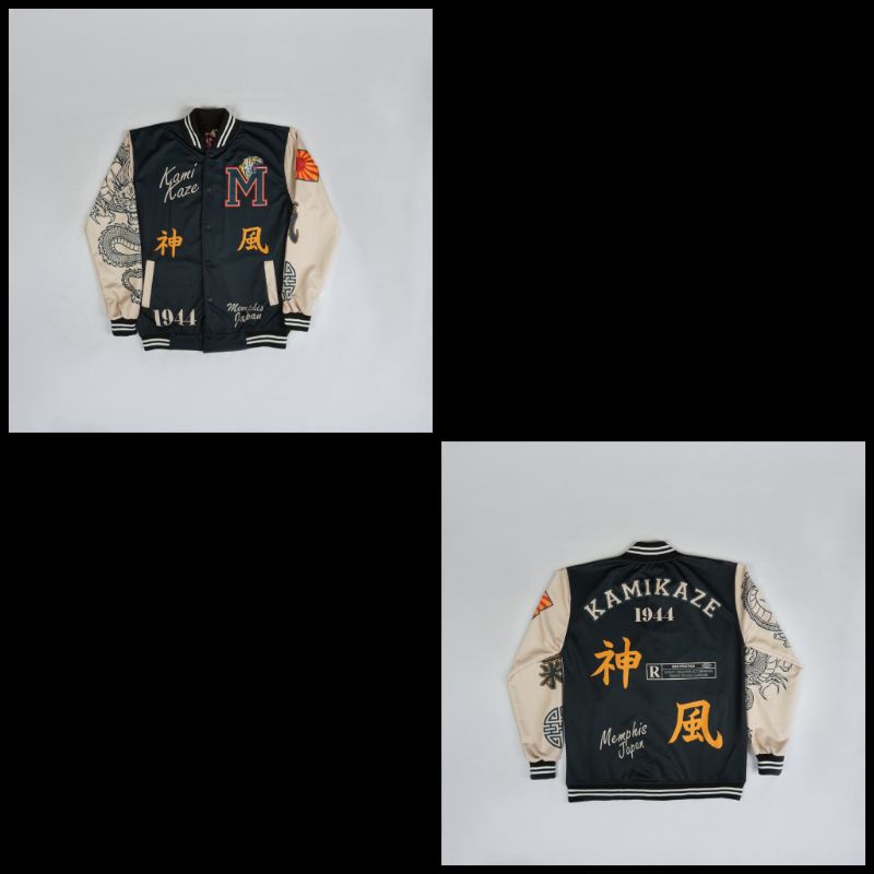 (COD) JACKET VARSITY BASEBALL PRIA WANITA // VARSITY JACKET L XL-Kamikaze