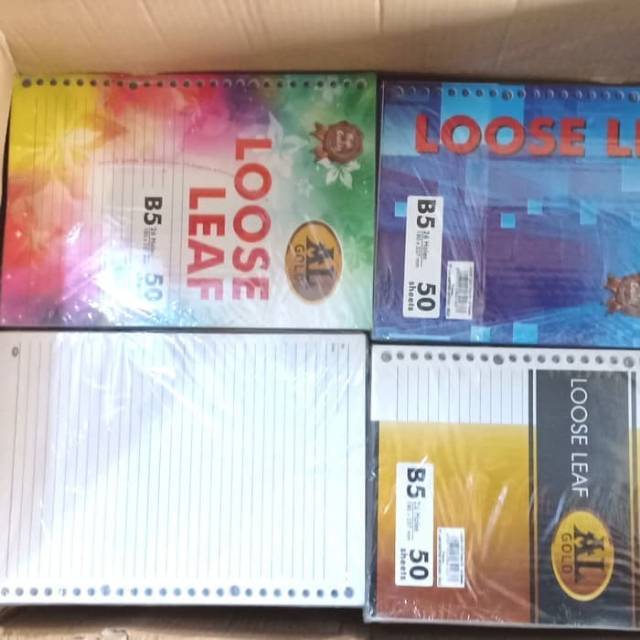 

Loose Leaf B5 Garis isi 50 lembar AL Gold