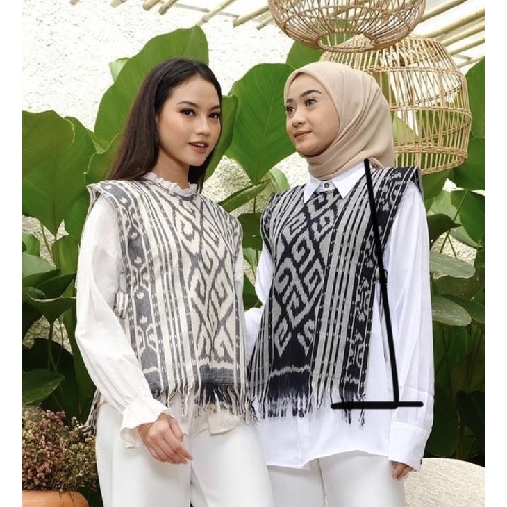 TORA VEST UNISEX PRIA WANITA TENUN ORY SONGKET OUTER CARDIGAN TROSO JEPARA TORAJA || OUTER TENUN || OUTER TENUN WANITA