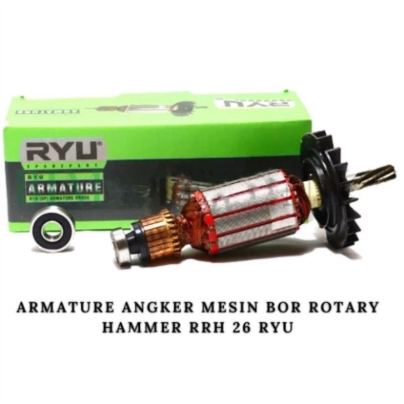 ARMATURE ANGKER ORIGINAL RYU RRH26 HAMMER DRILL RYU RRH 26 ROTARY HAMMER RYURR26