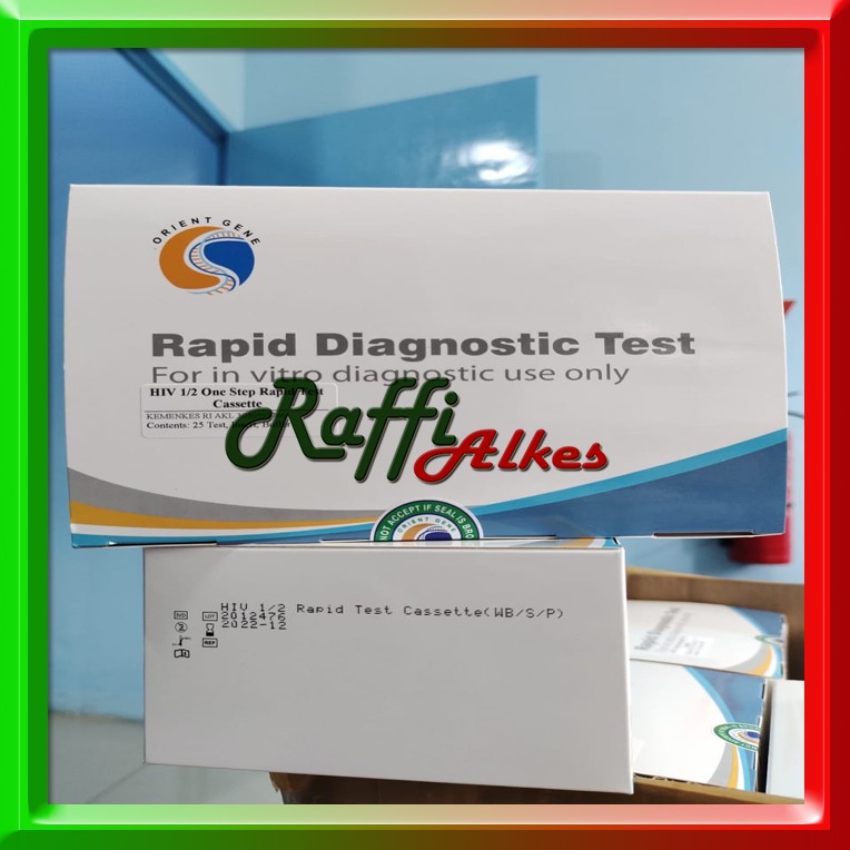 HIV Device Orient Gene isi 25 Test JAKARTA SURABAYA MAKASSSAR MEDAN KALIMANTAN PAPUA BALI NTB NTT DE