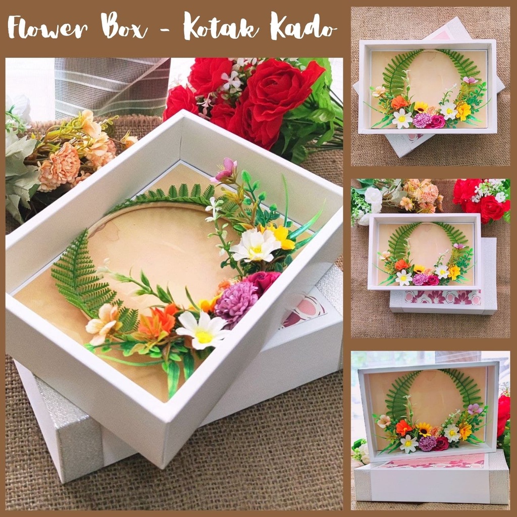 

flowerbox warna warni kado pernikahan unik untuk sahabat, hadiah anniversary wedding mewah